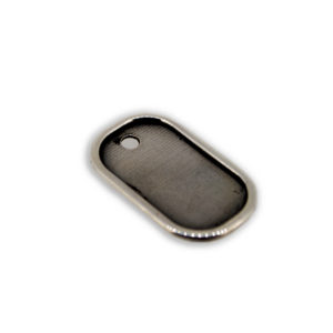 Piastrina Pendente Liscia in Argento