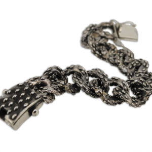 bracciale mandorlato in argento