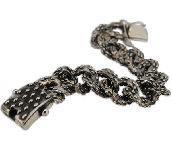 bracciale mandorlato in argento