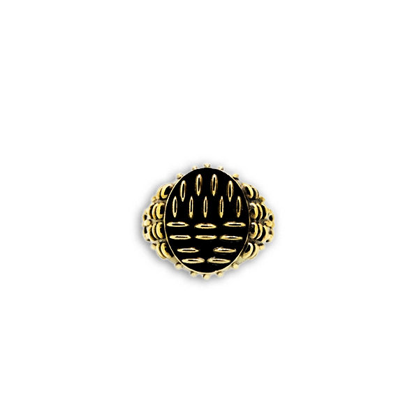 Anello Ovale  Mandorlato in Bronzo e Argento 925 - immagine 5