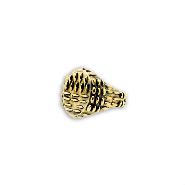 Anello Ovale  Mandorlato in Bronzo e Argento 925 - immagine 4