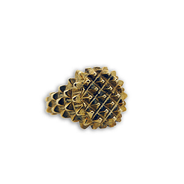 Anello Bugnato in Bronzo con Interno in Argento 925 - immagine 3