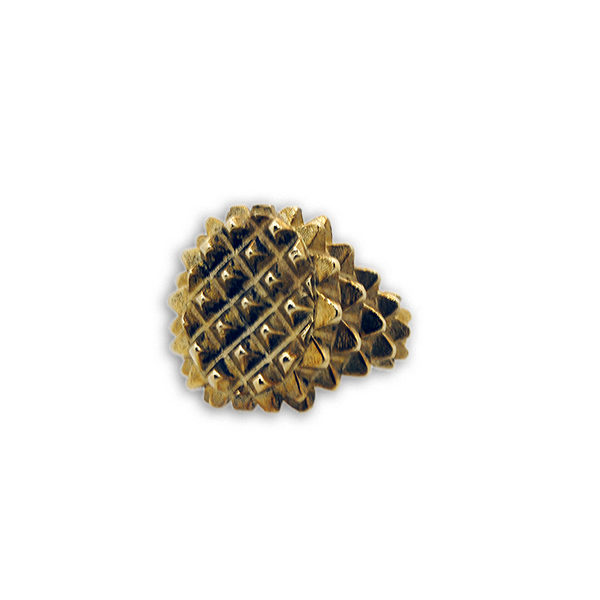 Anello Bugnato in Bronzo con Interno in Argento 925 - immagine 2