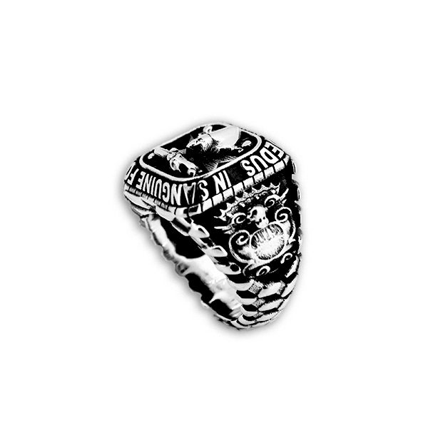 Anello San Gennaro Borbonico in Argento - immagine 2