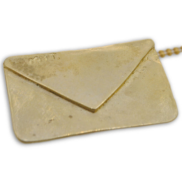 Pendente "Busta da Lettera" in Argento 925 o Bronzo con Catenina - immagine 3
