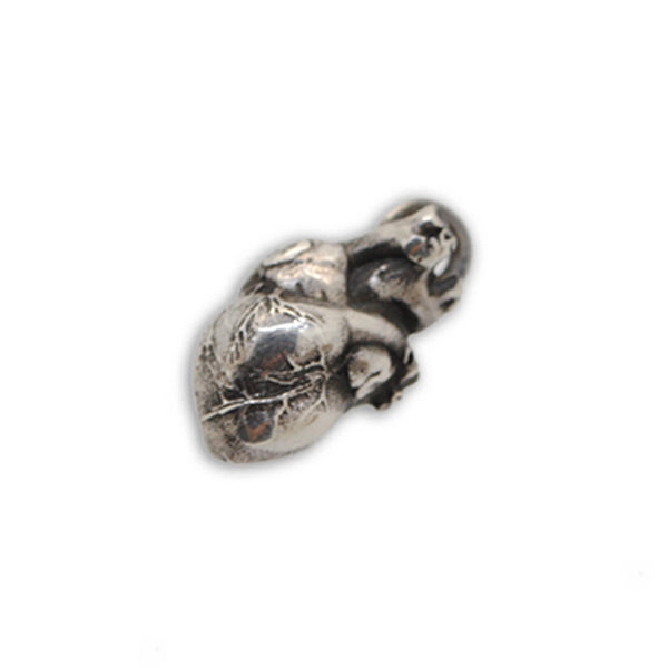 Pendente 3D "Cuore" Organico in Argento 925 - immagine 3