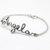 Bracciale a Filo d'Argento con Nome - immagine 2