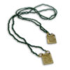 Scapolare Sacro con Agata Verde in Argento 925 o Bronzo - immagine 2
