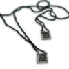Scapolare Sacro con Agata Verde in Argento 925 o Bronzo