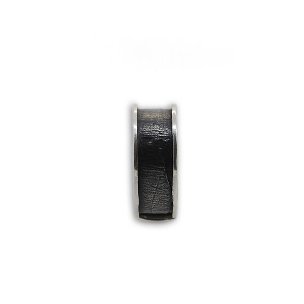 Anello Fascia Bordata in Argento 925 Large - immagine 3