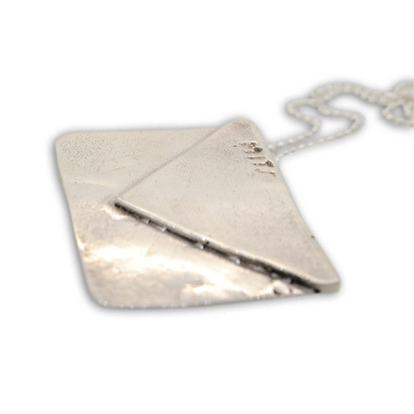 Pendente "Busta da Lettera" in Argento 925 o Bronzo con Catenina - immagine 5