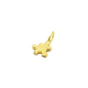 mattana design pendente 3d puzzle in bronzo