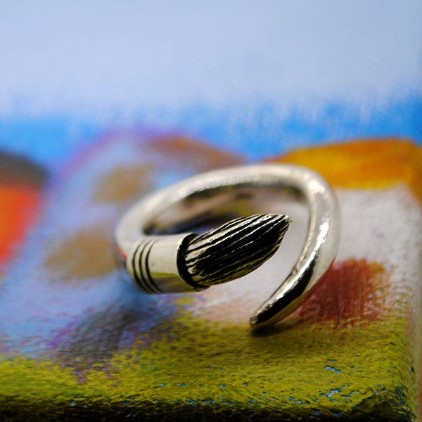 Anello "Pennello" in Argento 925 - immagine 2
