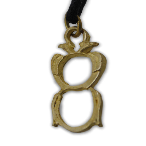 mattana design-dnapoli-pendente-asso-denari-bronzo
