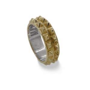 Fedina Bugnato in Bronzo e Argento 925