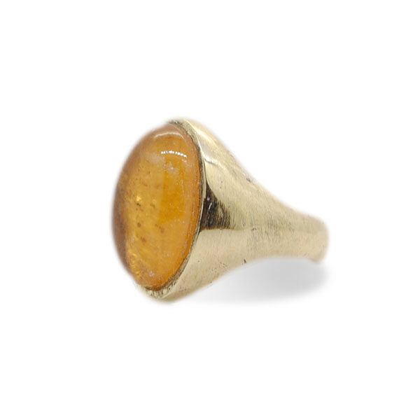 Chevalier in Bronzo e Argento 925 con Quarzo Idro Arancio Tondo - immagine 2