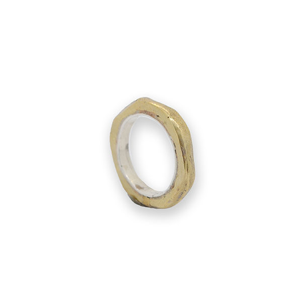 Fedina grezza in Bronzo e Argento 925 - immagine 2