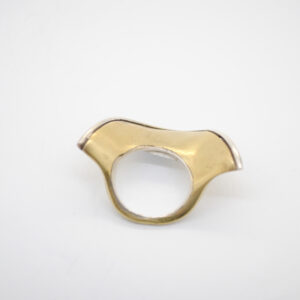 mattana design anello drappo onda