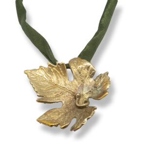 mattana design natura pendente foglia bronzo