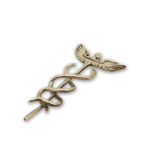 mattana design ciondolo caduceo alato bronzo
