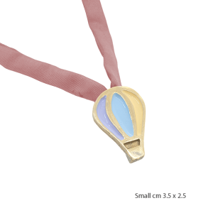 Pendente Mongolfiera Smaltata in Bronzo - immagine 3