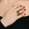 Anello Vesuvio bronzo e argento 925 - immagine 4