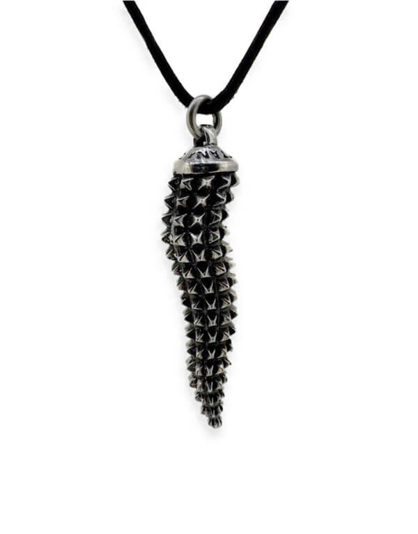 Corno Bugnato in Argento 925