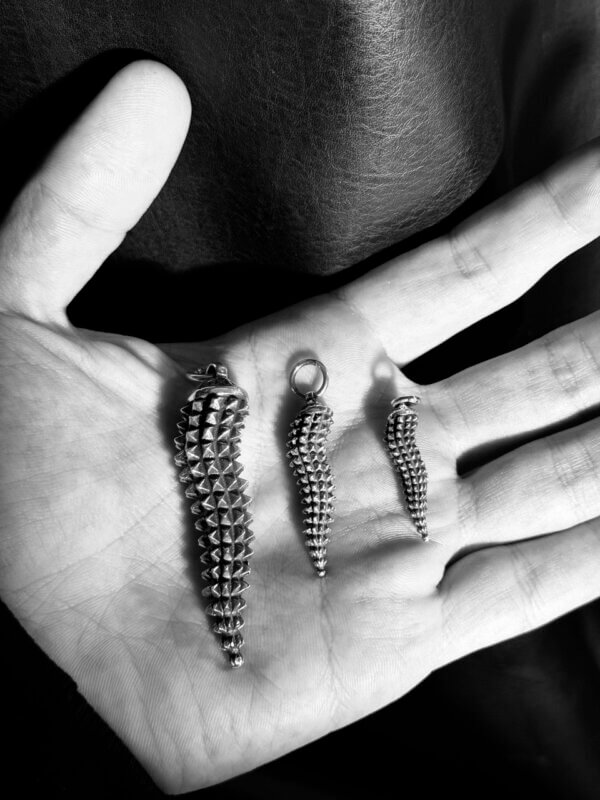 Corno Bugnato in Argento 925 - immagine 4
